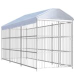 Zunanji pasji boks s streho 450x150x200 cm