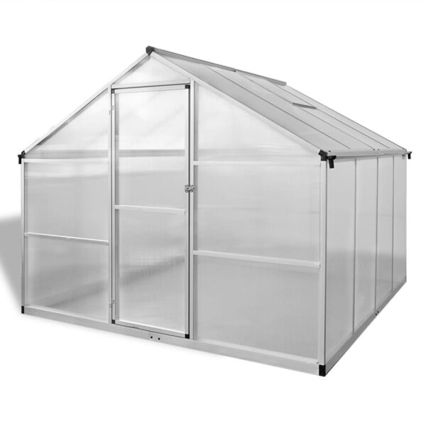 Okrepljen aluminijast rastlinjak z okvirjem 6,05 m² - Image 2