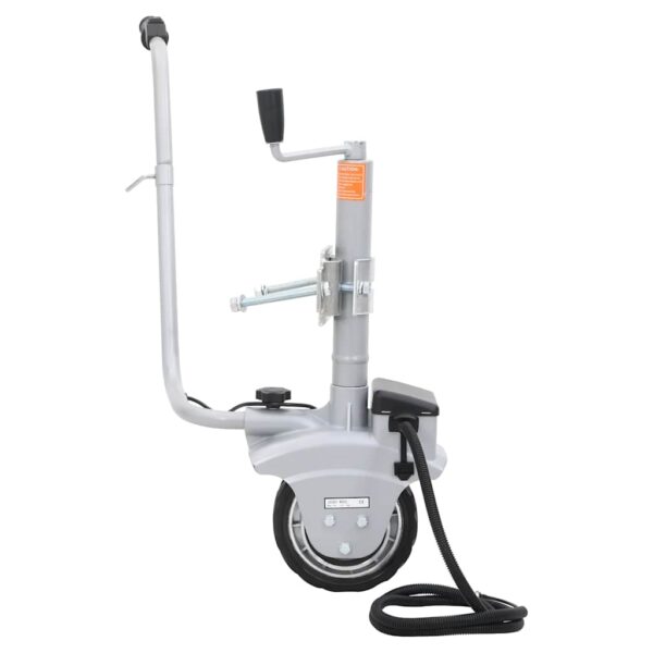 Podporno kolo za prikolico motorizirano 12 V 350 W aluminij - Image 3