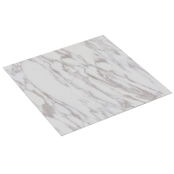 Samolepilne PVC talne plošče 5,11 m² bel marmor - Image 2