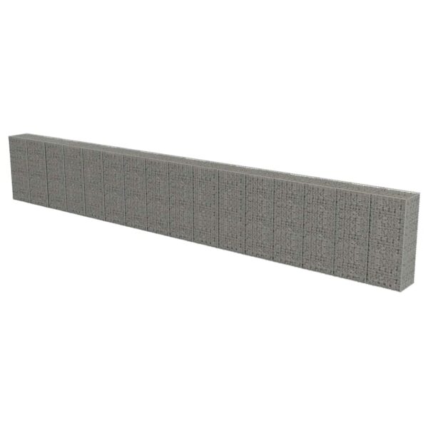 Gabionska stena s pokrovi iz pocinkanega jekla 900x50x150 cm - Image 2