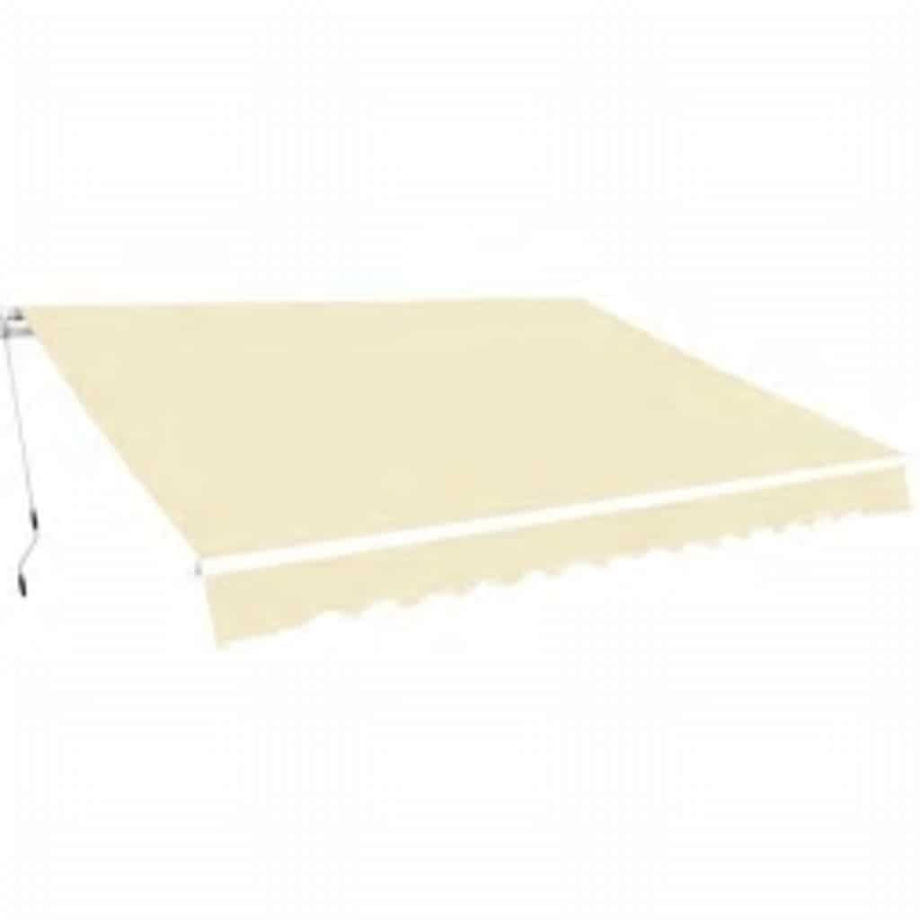 Ročno zložljiva tenda 600 cm krem