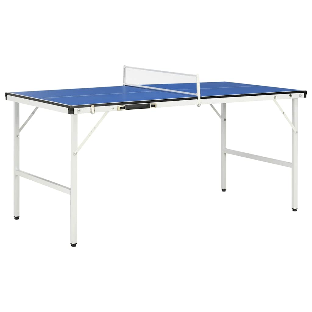 Miza za namizni tenis z mrežo 152x76x66 cm modra