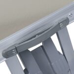 Zložljiva miza za kampiranje s 4 sedeži jeklo aluminij - Image 3
