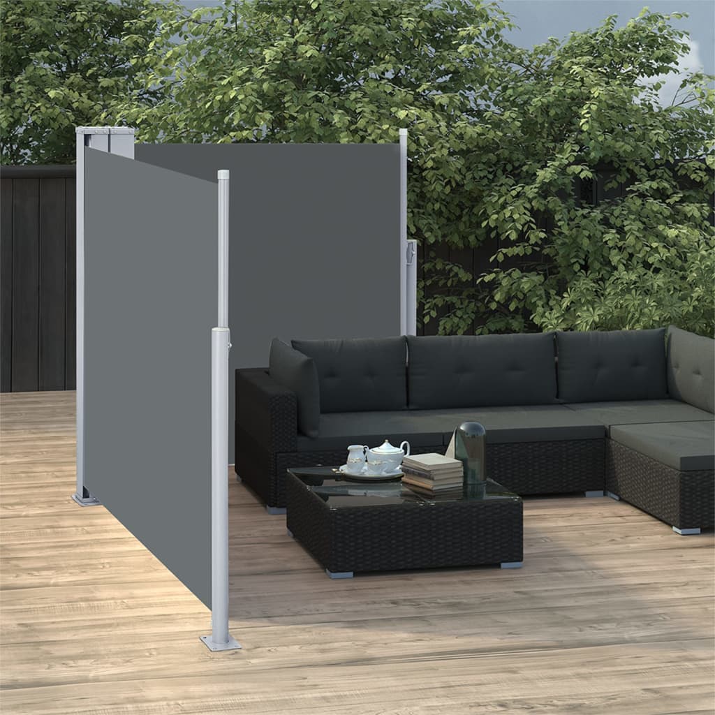 Zložljiva stranska tenda antracitna 100×600 cm