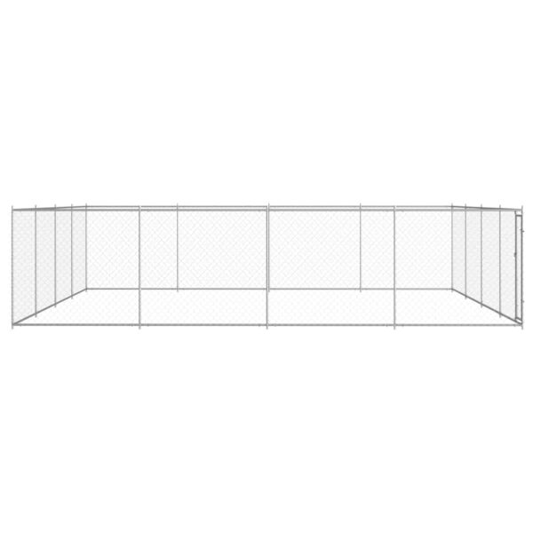 Zunanji pasji boks pocinkano jeklo 760x760x185 cm - Image 3