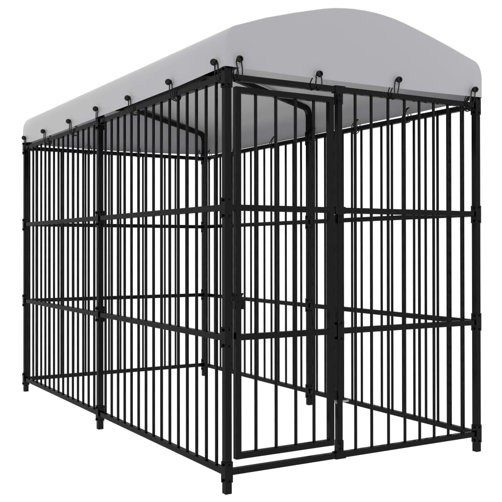 Zunanji pasji boks s streho 300x150x210 cm