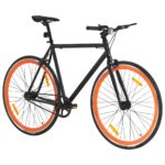 Kolo z eno prestavo črno in oranžno 700c 55 cm - Image 2