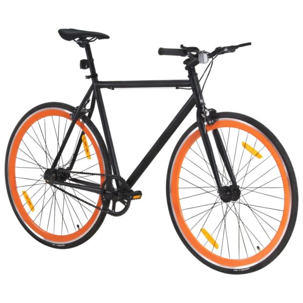 Kolo z eno prestavo črno in oranžno 700c 55 cm - Image 2