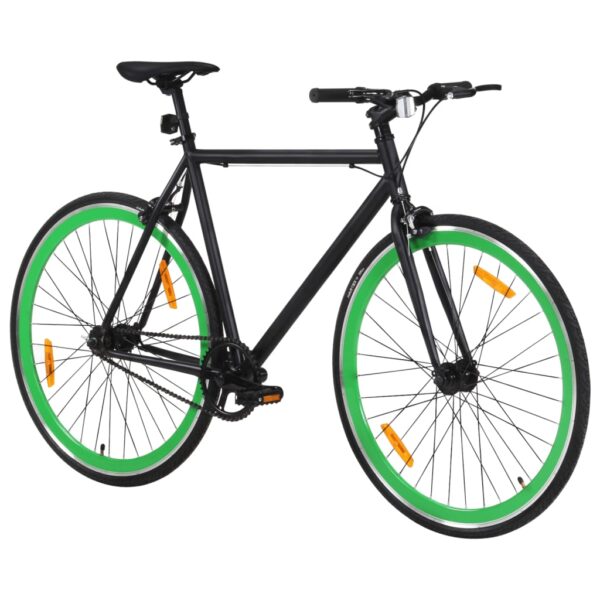 Kolo z eno prestavo črno in zeleno 700c 55 cm - Image 2