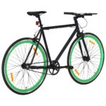 Kolo z eno prestavo črno in zeleno 700c 55 cm - Image 3