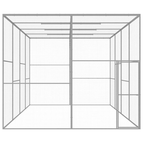 Mačja kletka 6x3x2,5 m pocinkano jeklo - Image 2