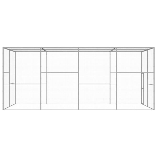Mačja kletka 6x3x2,5 m pocinkano jeklo - Image 3