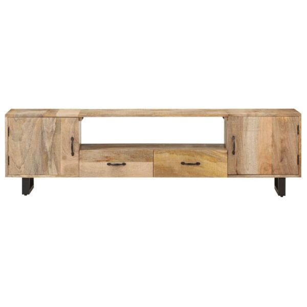 TV omarica 160x30x45 cm trden mangov les - Image 2