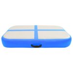 Napihljiva gimnastična podloga s tlačilko 60x100x10 cm modra - Image 3