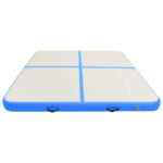 Napihljiva gimnastična podloga s tlačilko 200x200x20 cm modra - Image 3