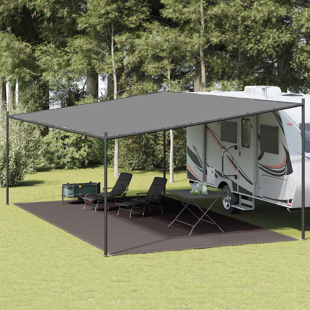 Preproga za šotor 400×800 cm antracit HDPE