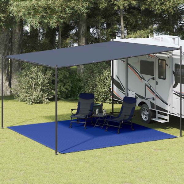 Preproga za šotor 400x400 cm modra HDPE
