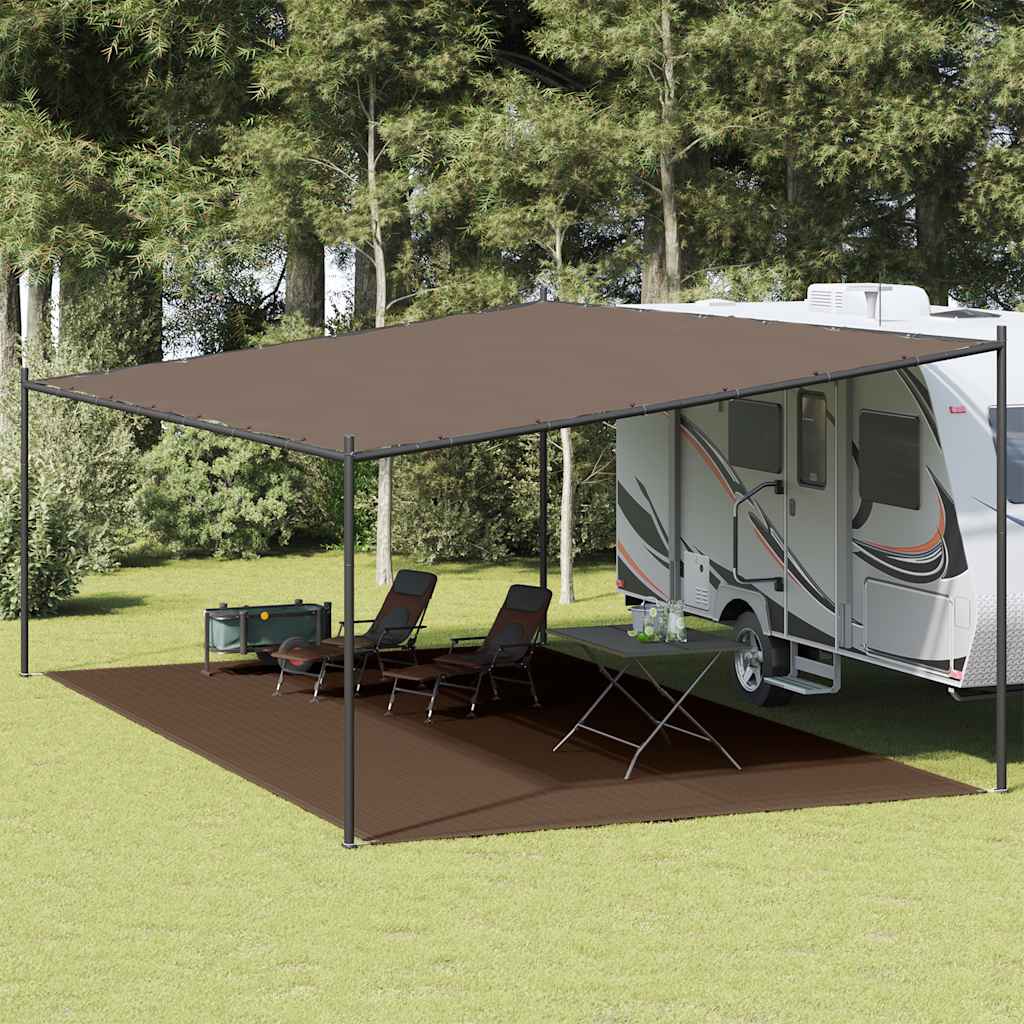 Preproga za šotor 400×600 cm rjava