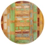 Jedilna miza okrogla 175x75 cm trden predelan les - Image 3