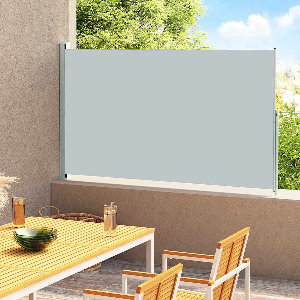 Zložljiva stranska tenda za teraso 180×300 cm siva