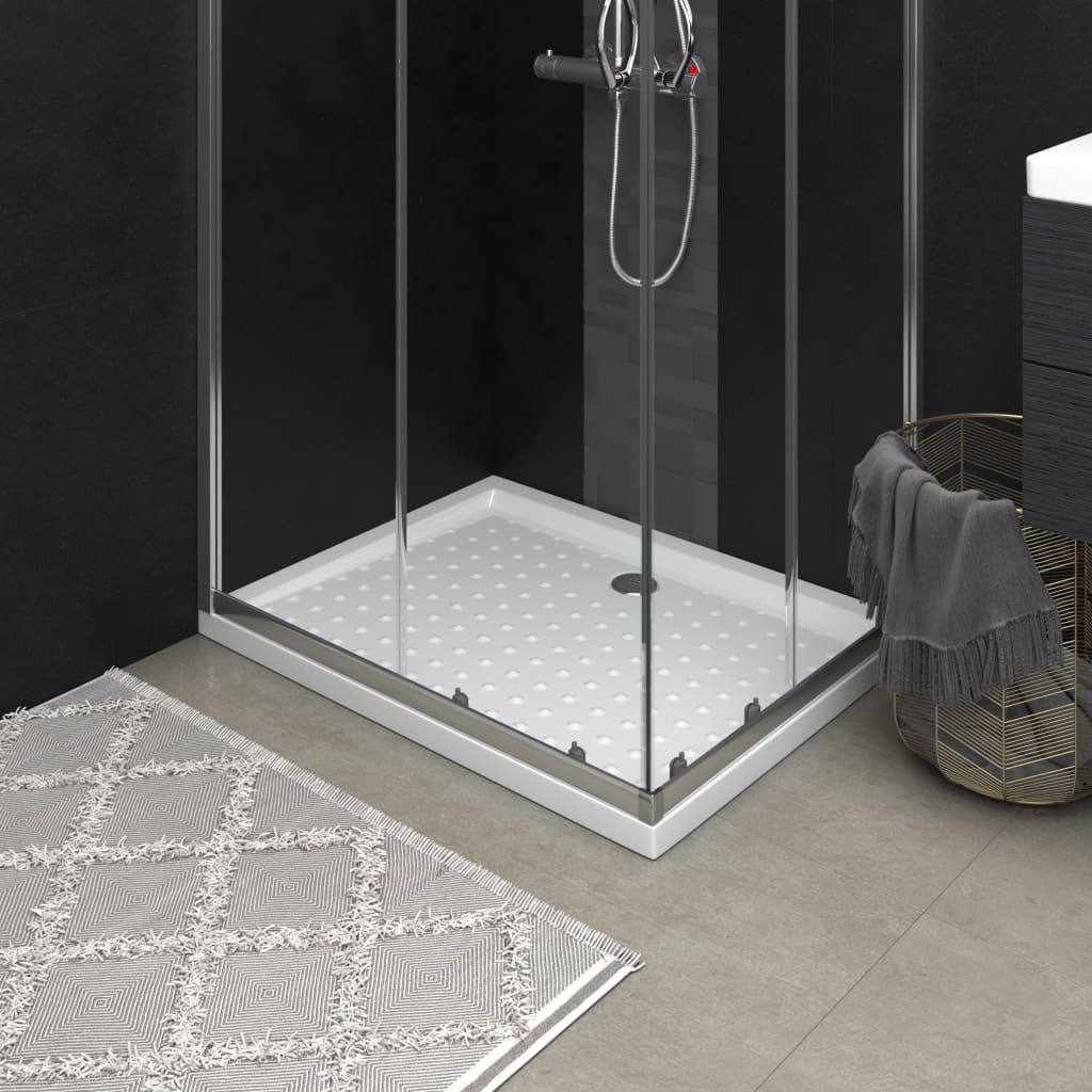 Tuš kad s pikami bela 90x70x4 cm ABS