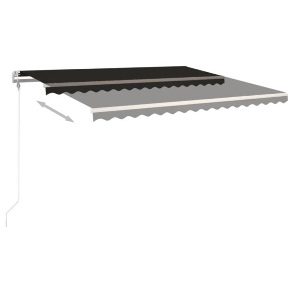 Avtomatsko zložljiva tenda 450x350 cm antracitna - Image 3