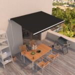 Avtomatsko zložljiva tenda 450x350 cm antracitna