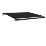Avtomatska tenda LED + senzor 450x350 cm antracitna - Image 2