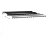 Avtomatska tenda LED + senzor 450x350 cm antracitna - Image 3