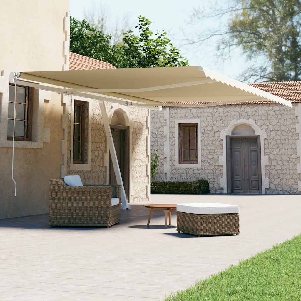 Prostostoječa avtomatska tenda 600×300 cm krem