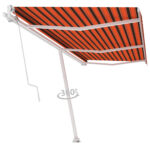 Prostostoječa avtomatska tenda 600x300 cm oranžna/rjava - Image 3