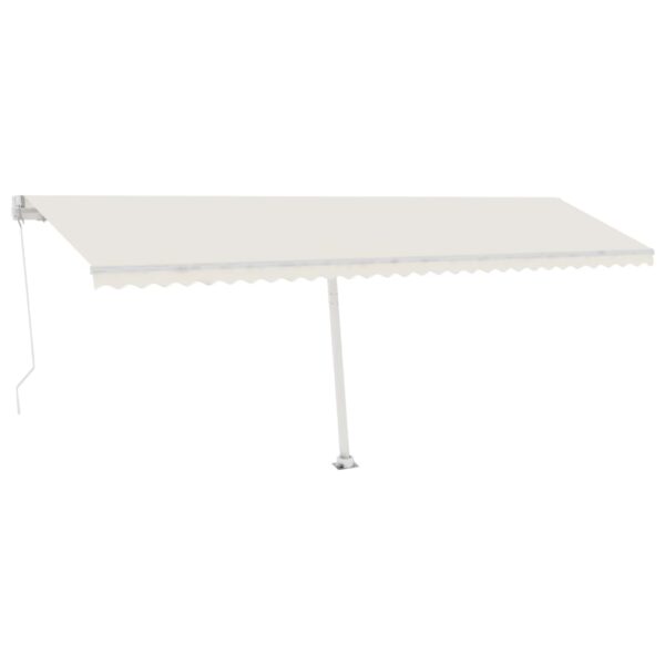 Prostostoječa ročno zložljiva tenda 600x350 cm krem - Image 2