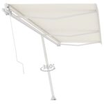 Prostostoječa ročno zložljiva tenda 600x350 cm krem - Image 3