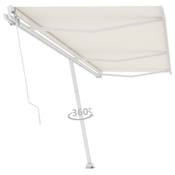 Prostostoječa ročno zložljiva tenda 600x350 cm krem - Image 3