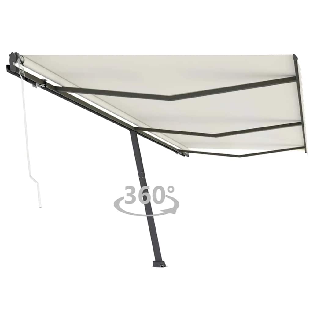 Prostostoječa avtomatska tenda 600×300 cm krem