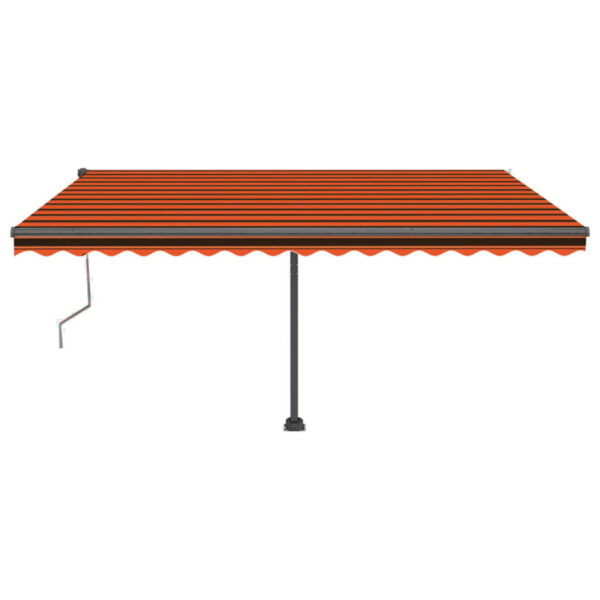 Prostostoječa avtomatska tenda 400x350 cm oranžna/rjava - Image 3