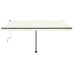 Avtomatska tenda LED + senzor 400x350 cm krem - Image 2