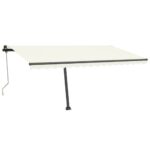 Avtomatska tenda LED + senzor 400x350 cm krem - Image 3