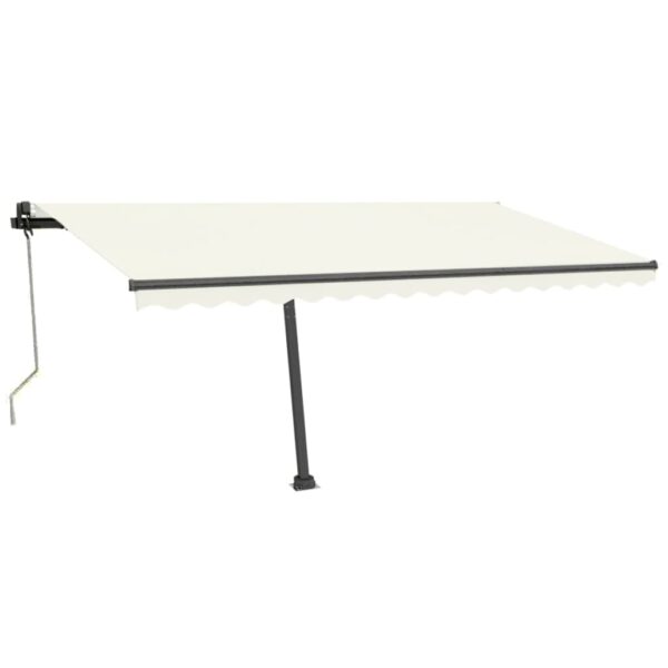 Avtomatska tenda LED + senzor 400x350 cm krem - Image 3