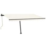 Prostostoječa avtomatska tenda 450x350 cm krem - Image 2