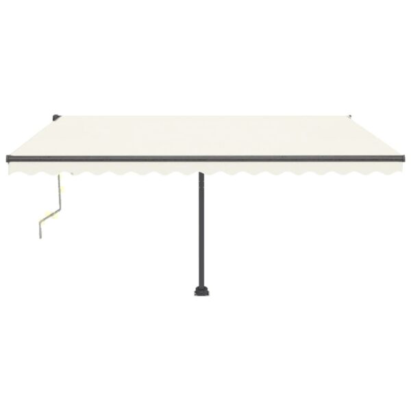 Prostostoječa avtomatska tenda 450x350 cm krem - Image 3