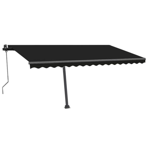Prostostoječa avtomatska tenda 450x350 cm antracitna - Image 2