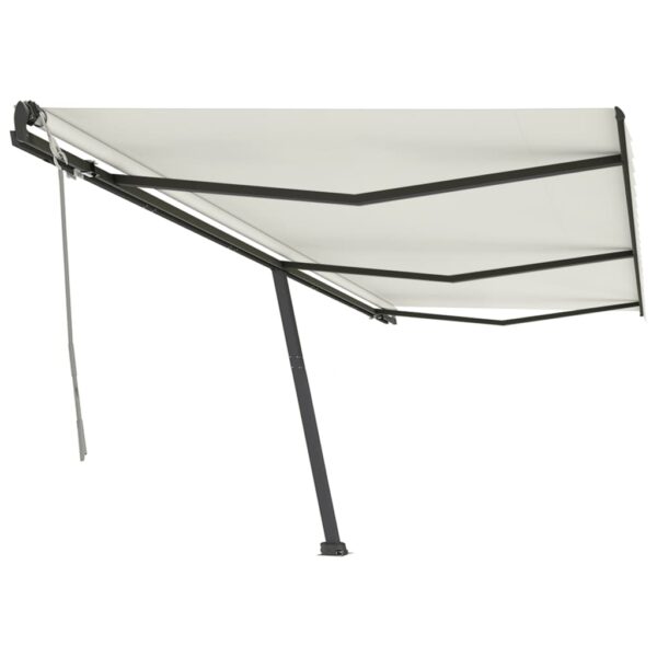 Prostostoječa ročno zložljiva tenda 600x350 cm krem - Image 2