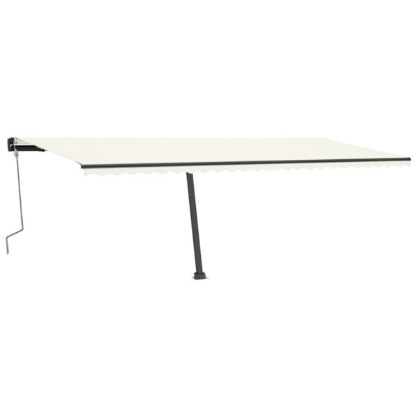 Prostostoječa ročno zložljiva tenda 600x350 cm krem - Image 3