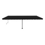 Prostostoječa avtomatska tenda 600x350 cm antracitna - Image 3