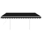 Avtomatska tenda LED + senzor 4x3 m antracitna - Image 3