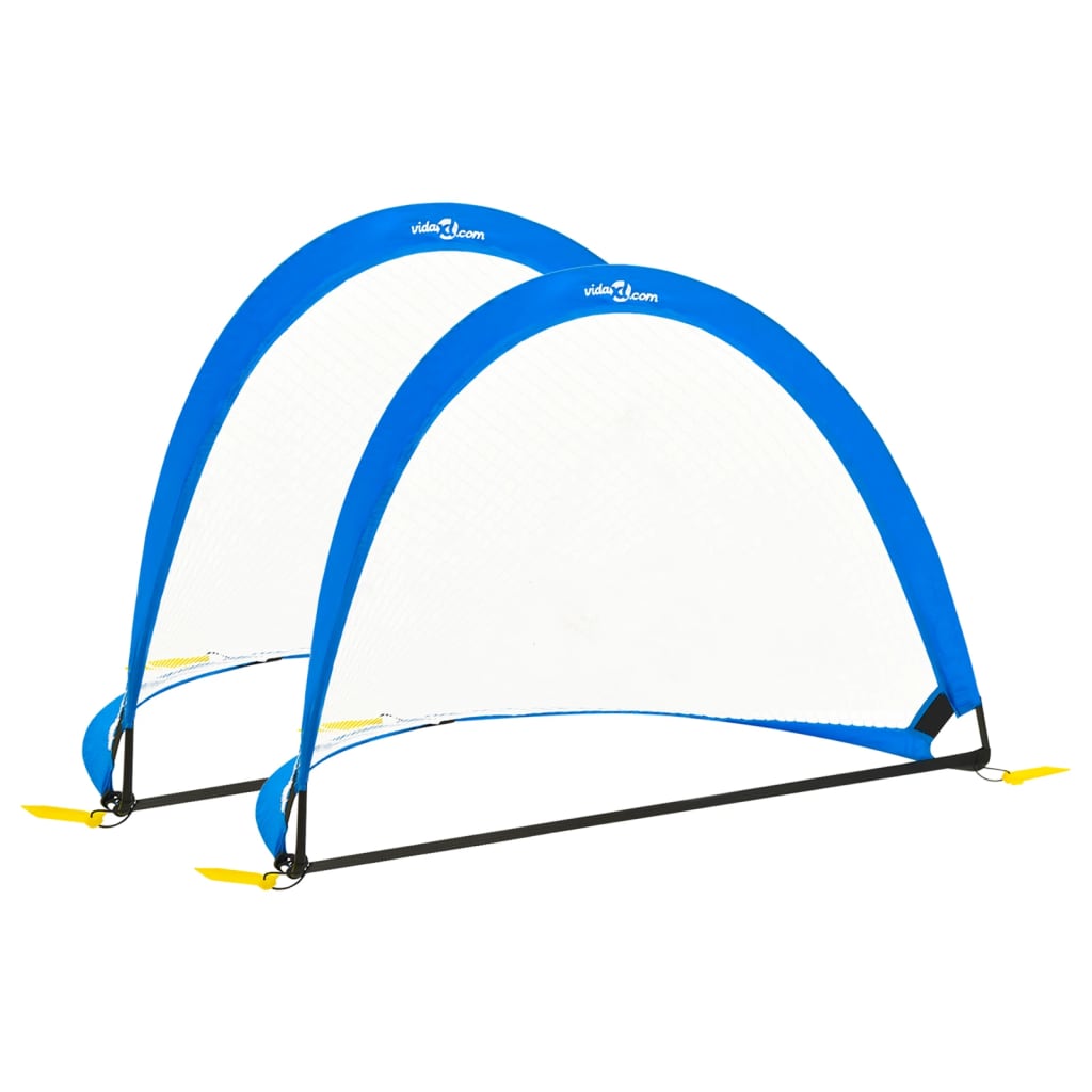 Otroški nogometni gol 2 kosa s torbo 183×117,5×120,5 cm