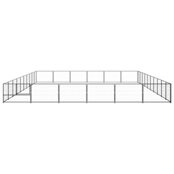 Pasji boks črn 60 m² jeklo - Image 3