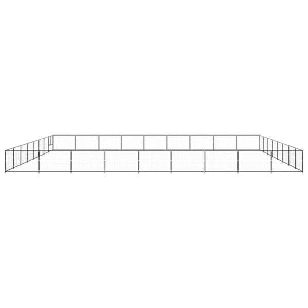 Pasji boks črn 72 m² jeklo - Image 2